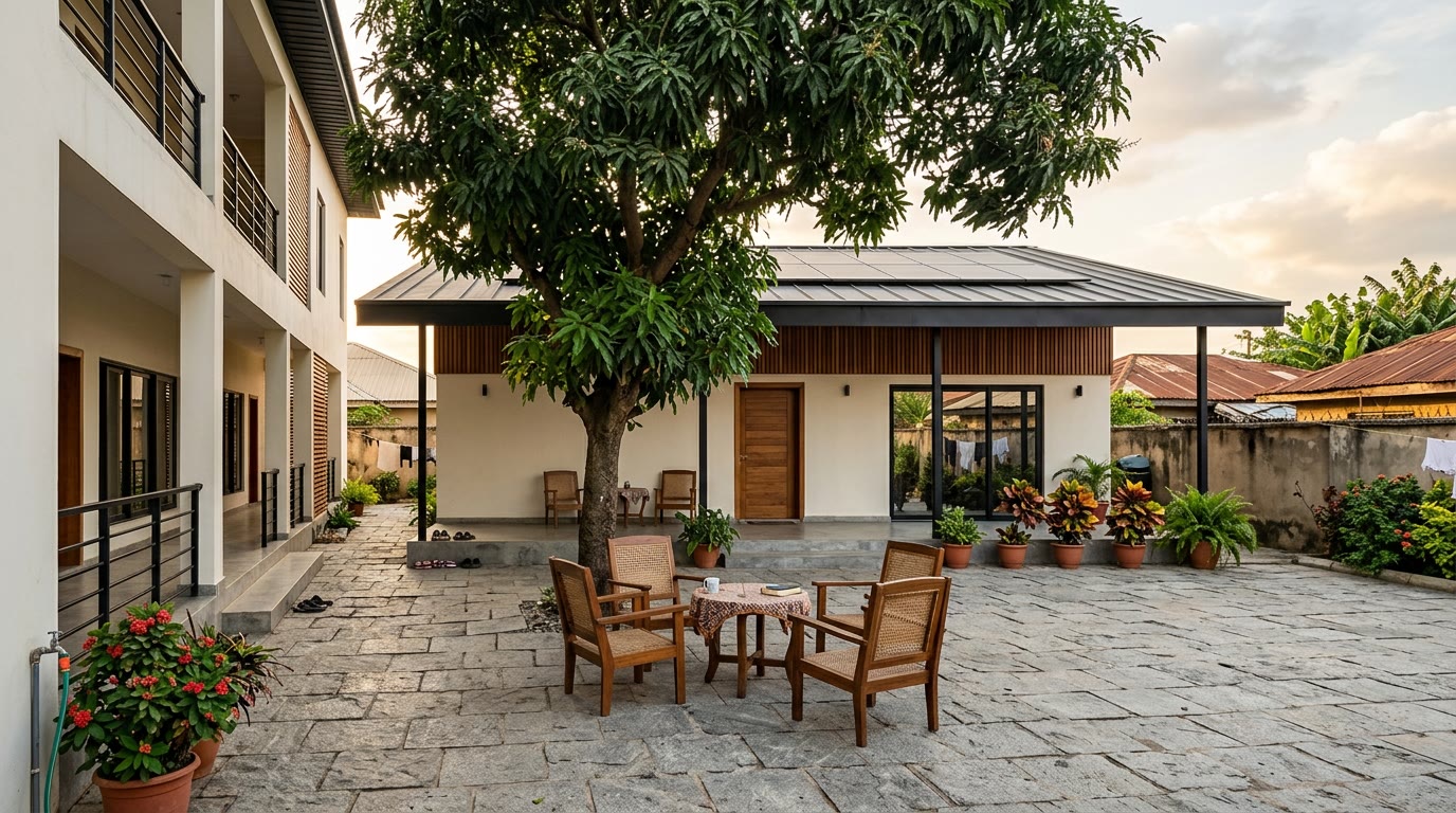A modern tropical house built in Nigeria by TropicaLuxe by Akintano